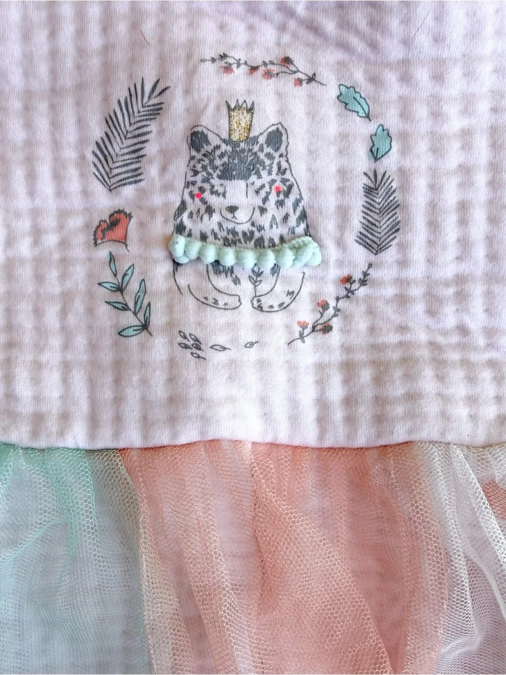 Billieblush Baby Girls Blush Pink Tulle Skirt One-Piece Romper